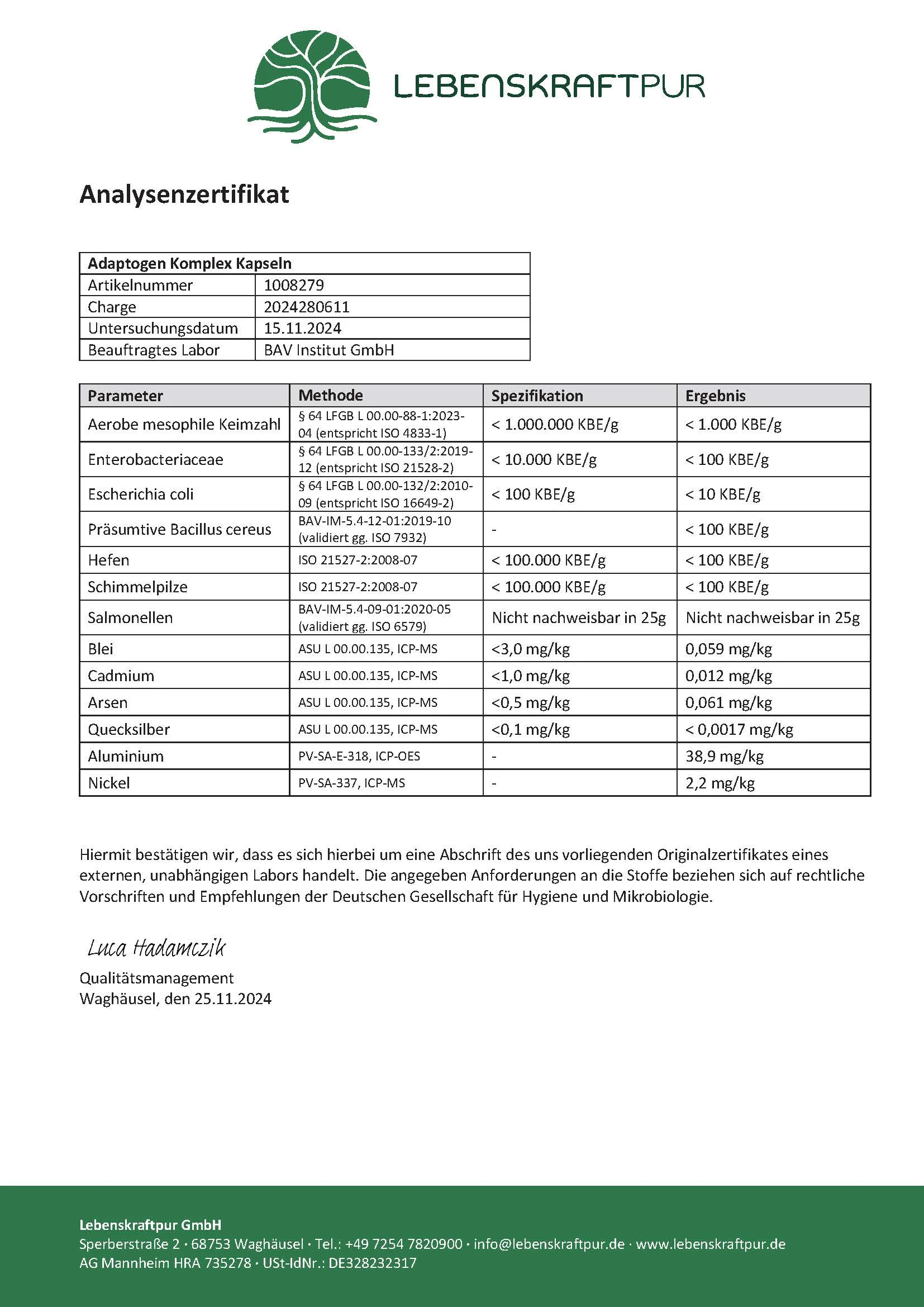 Adaptogen Komplex Kapseln - Image 4