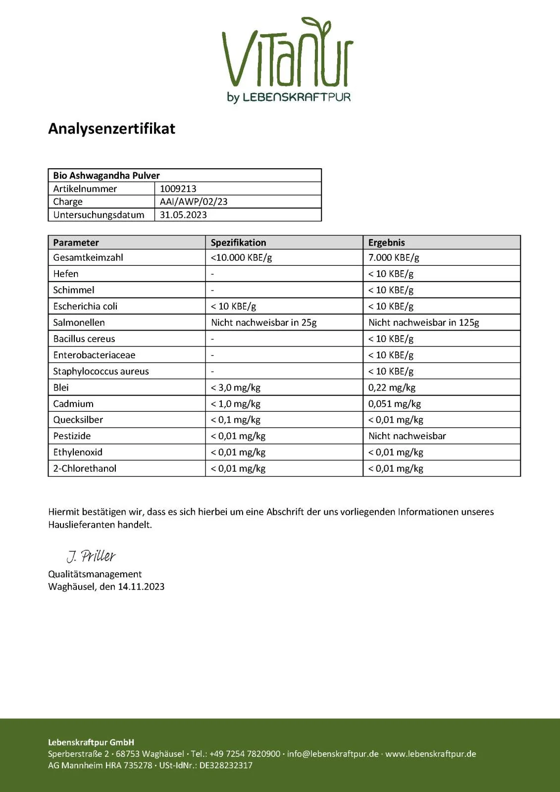 Bio Ashwagandha Pulver - Image 5