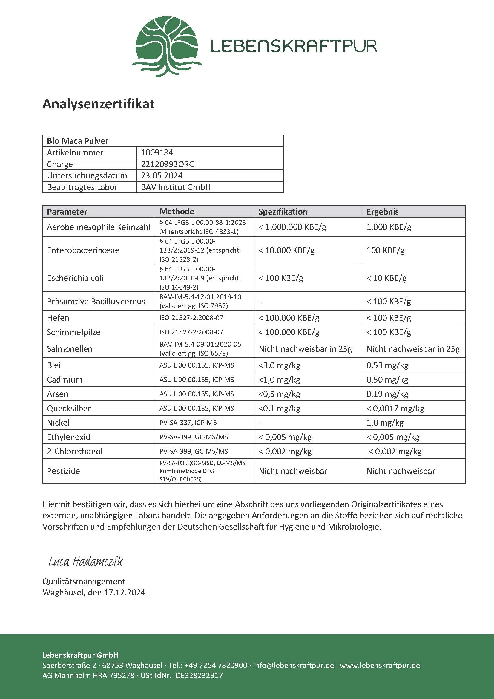 Bio Maca Pulver - Image 4