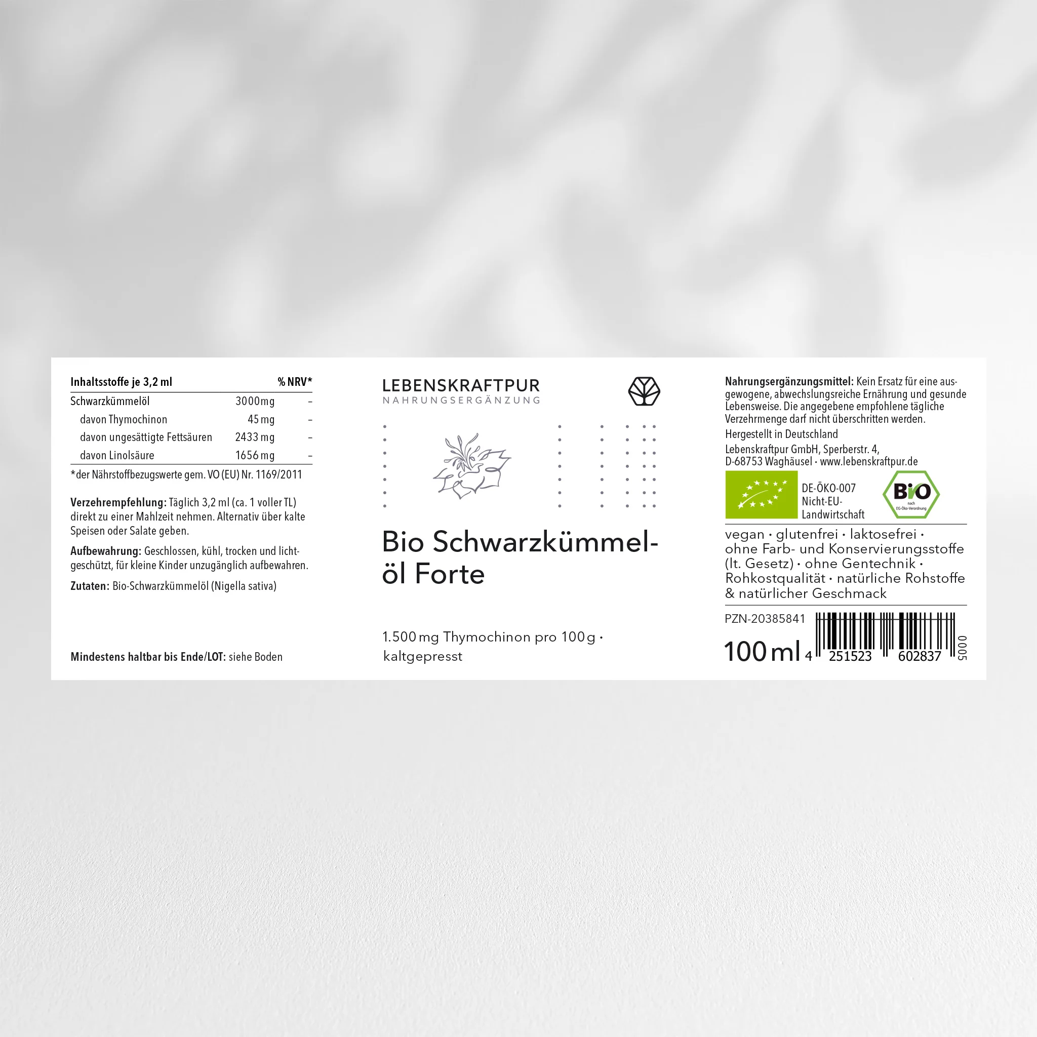 Bio Schwarzkümmelöl Forte - Image 2