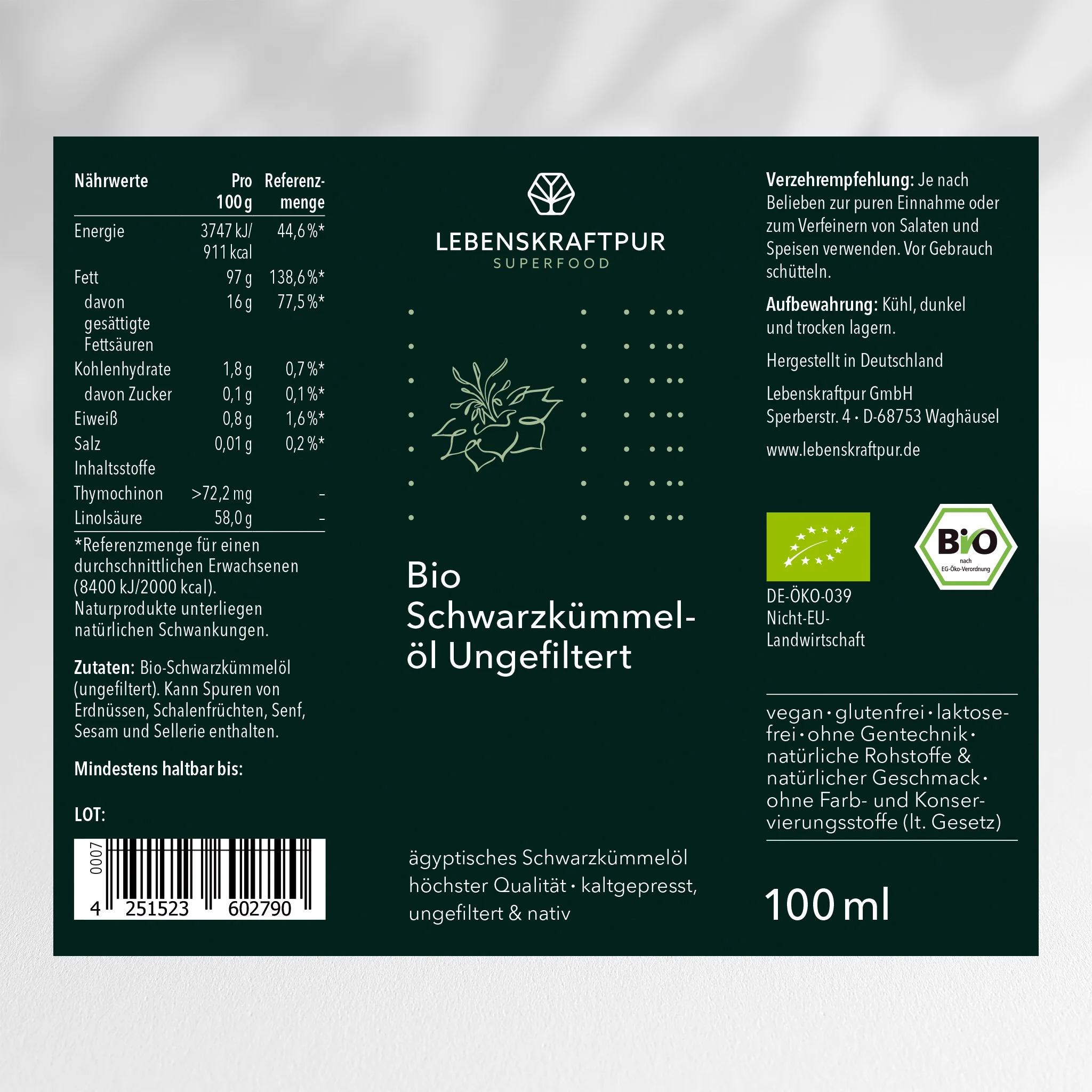 Bio Schwarzkümmelöl Ungefiltert - Image 11