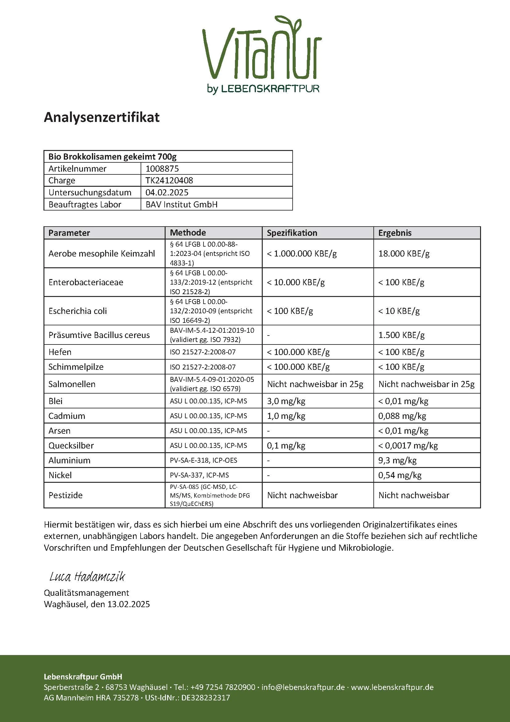 Bio Brokkolisamen Gekeimt - Image 3
