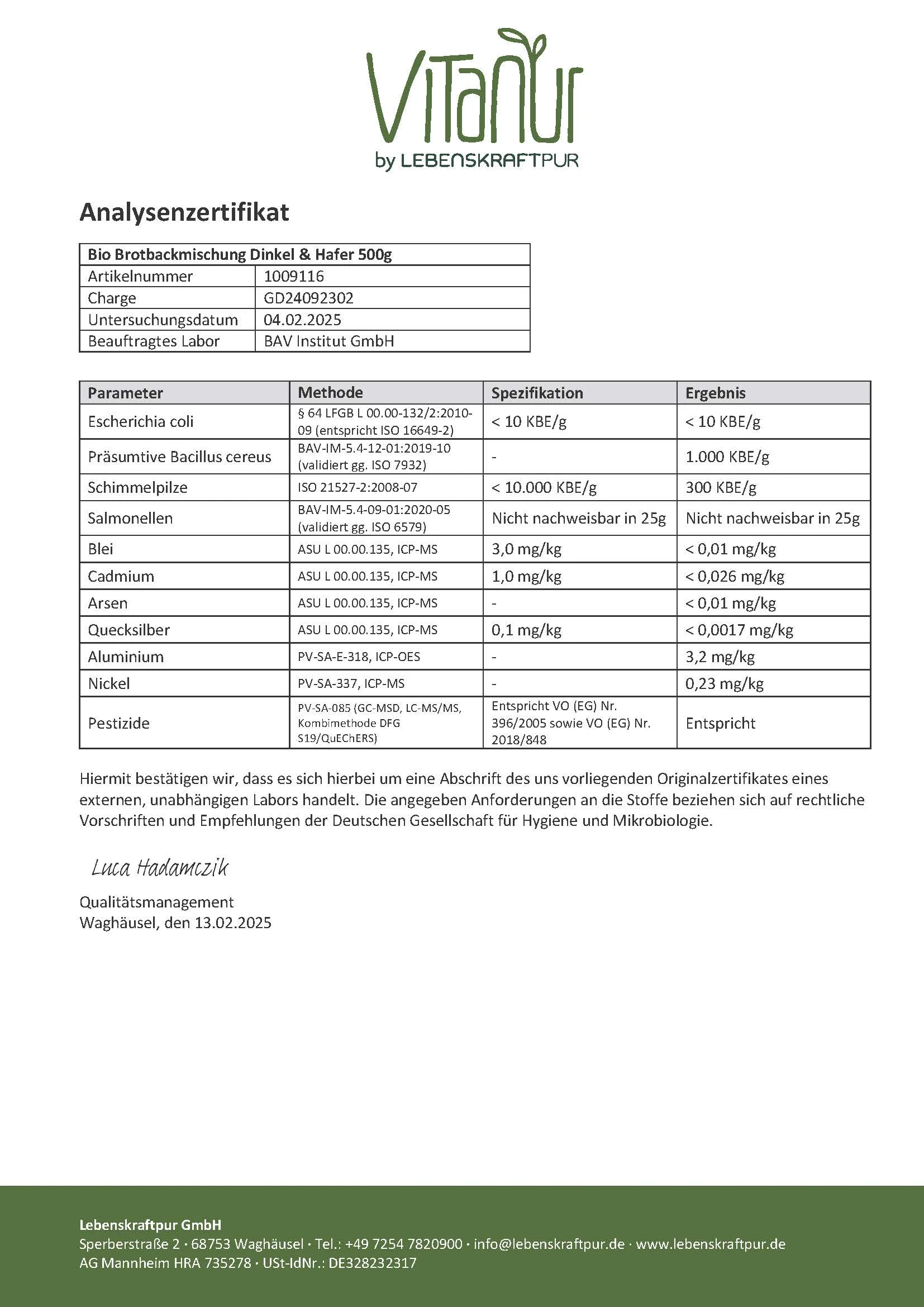 Bio Vollkorn Brotbackmischung Dinkel & Hafer Gekeimt - Image 4