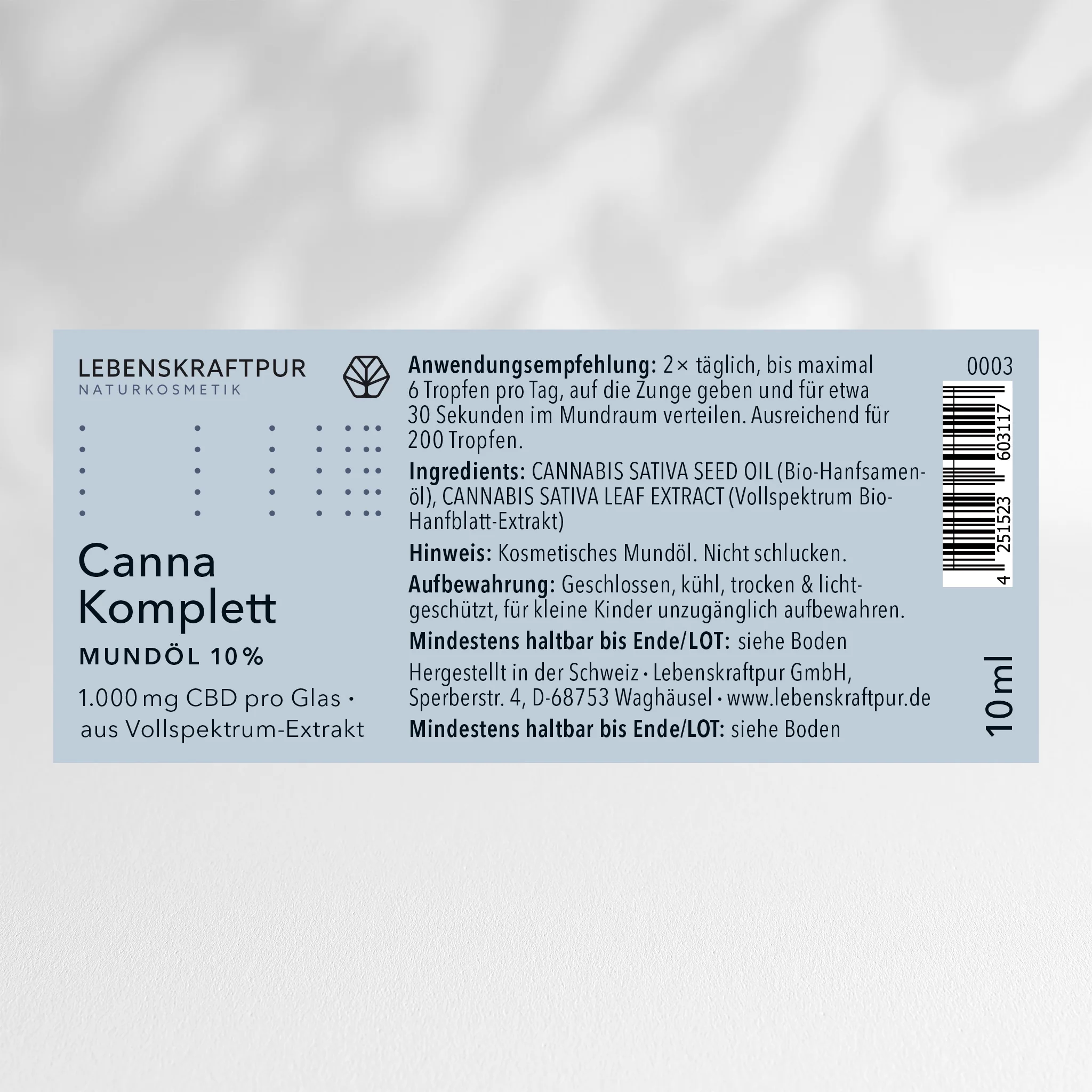 Canna Komplett Mundöl 10% - Image 2