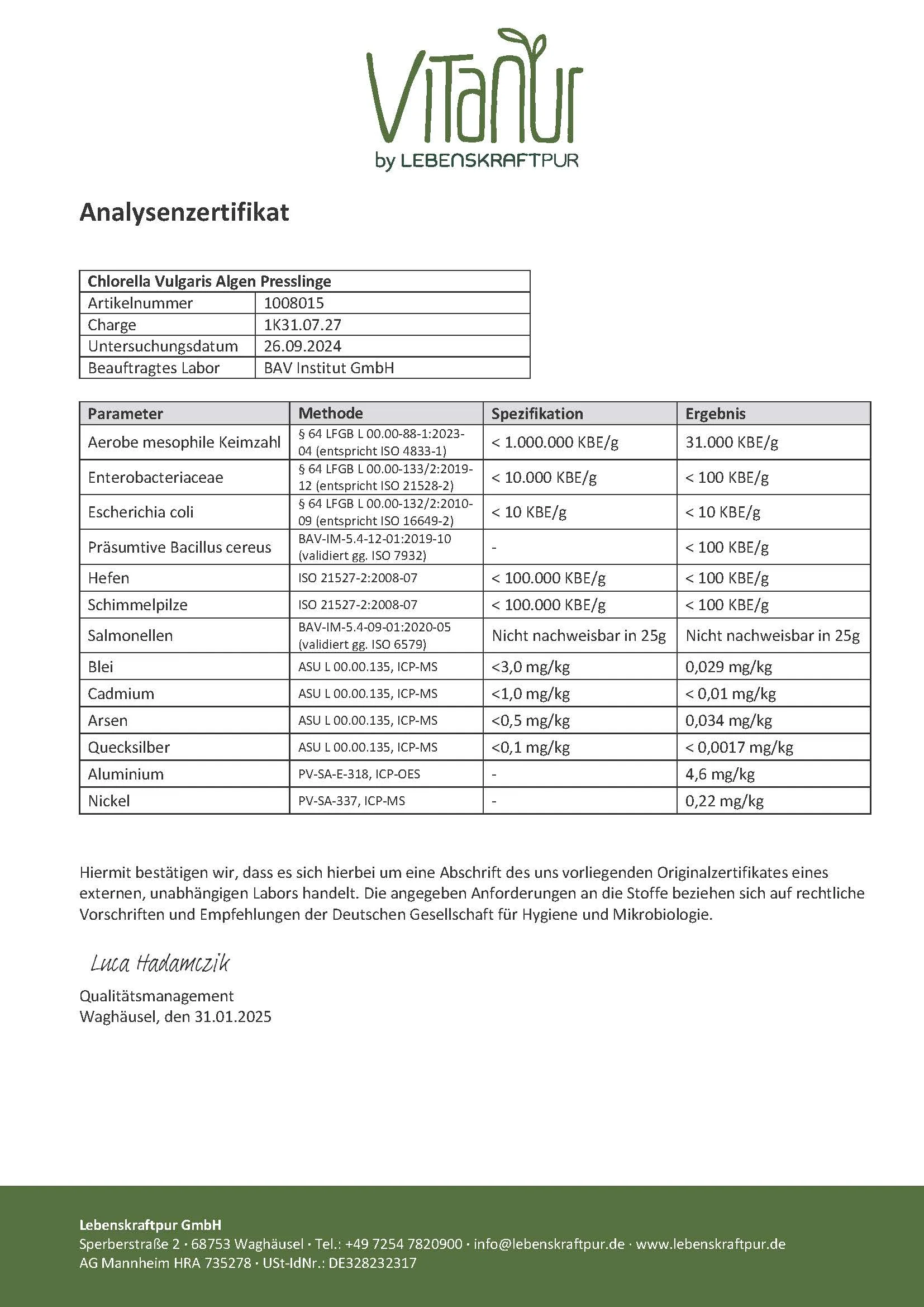 Chlorella Algen Presslinge - Image 10