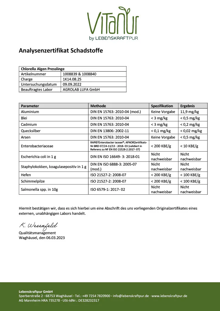 Chlorella Algen Presslinge - Image 9