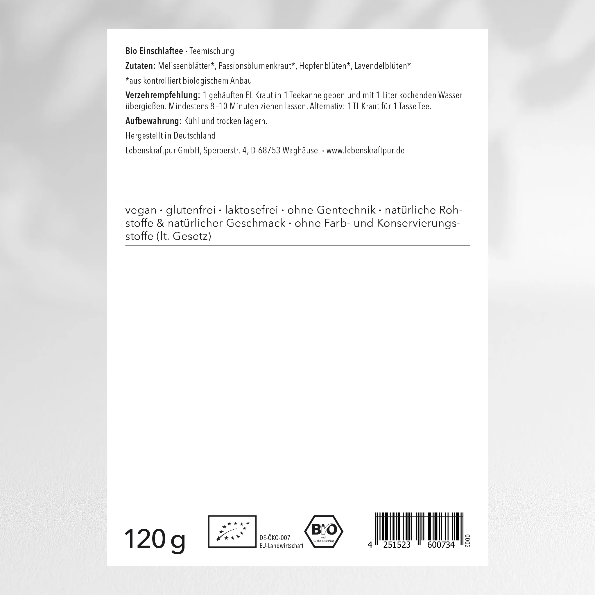 Bio Einschlaftee Teemischung - Image 2