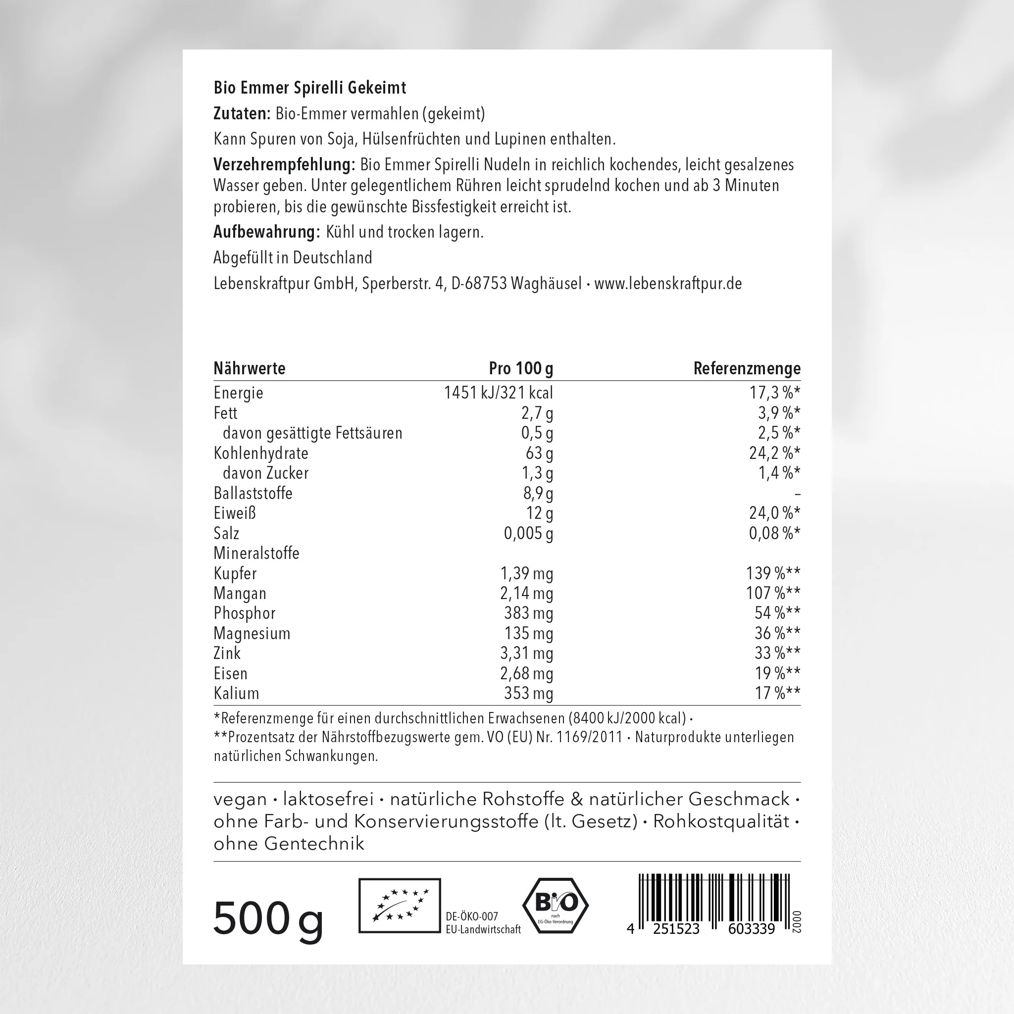 Bio Emmer Spirelli Gekeimt - Image 2
