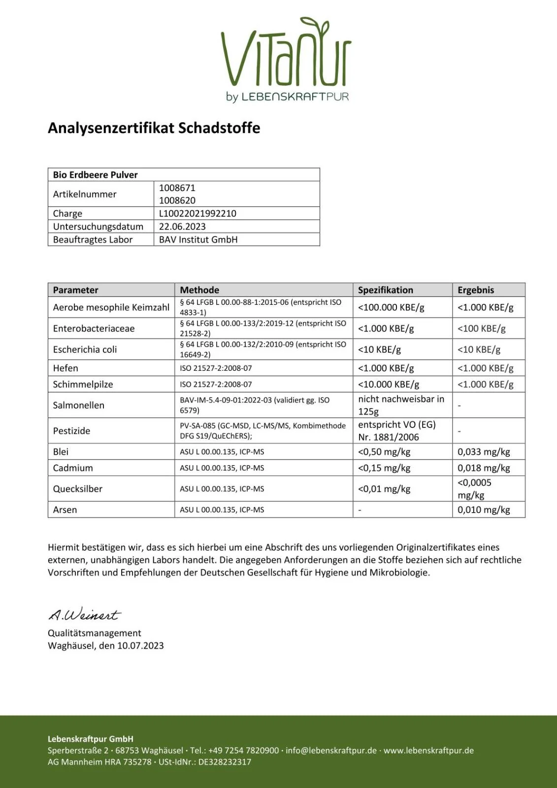 Bio Erdbeere Pulver - Image 4