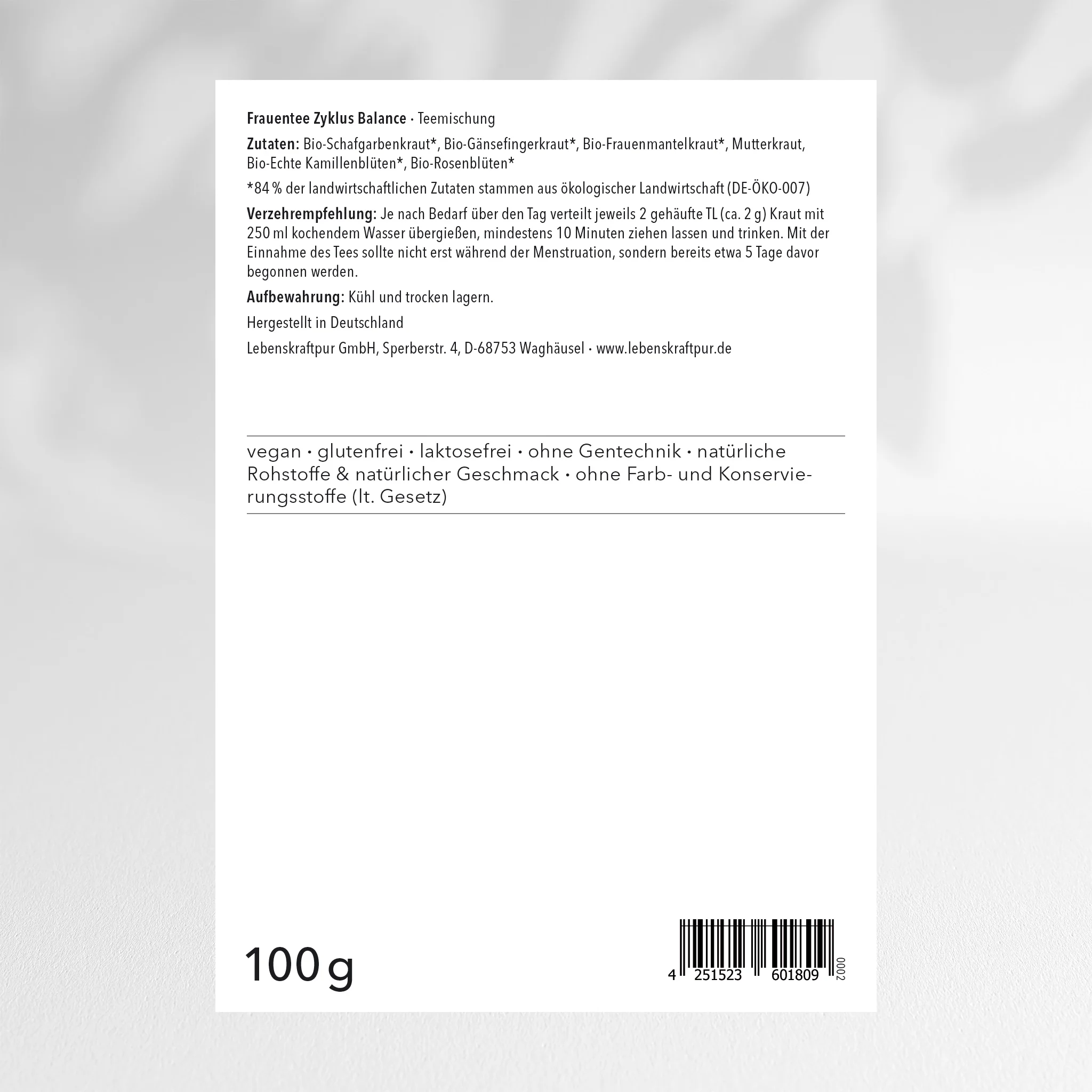 Frauentee Zyklus Balance Teemischung - Image 2