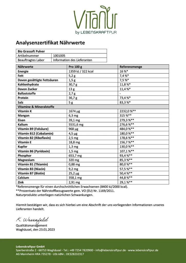 Bio Grassaft Pulver - Image 4