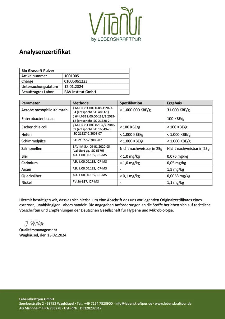 Bio Grassaft Pulver - Image 5