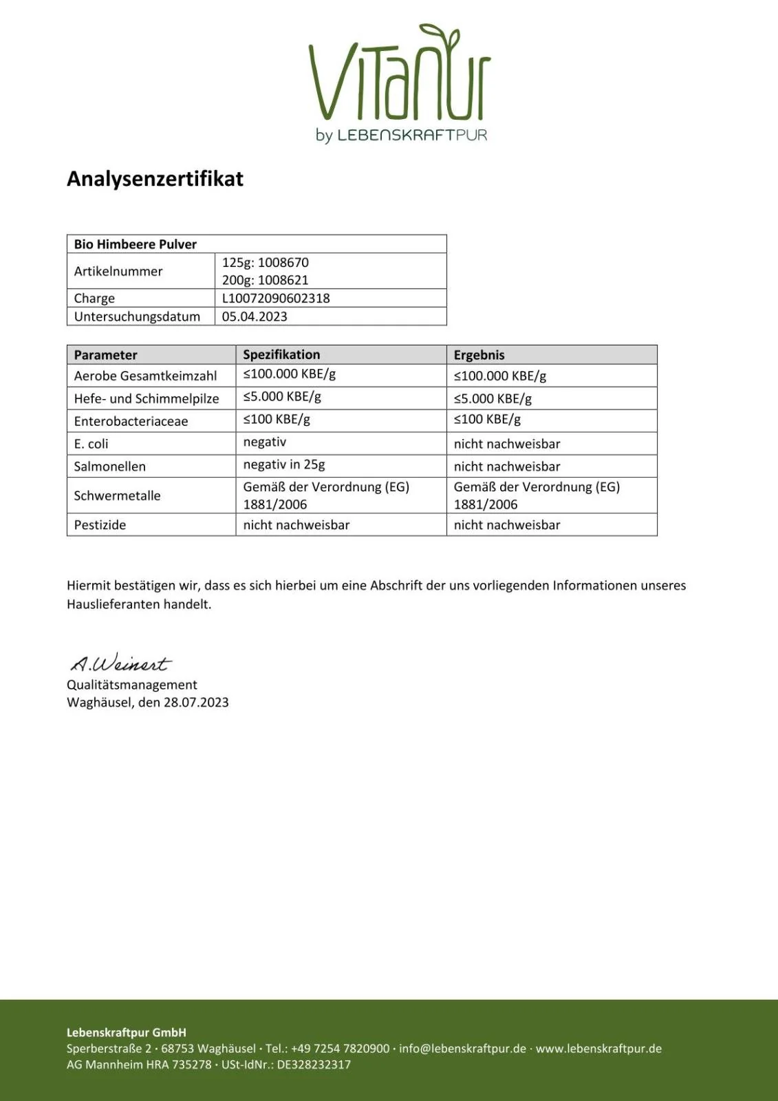 Bio Himbeere Pulver - Image 6