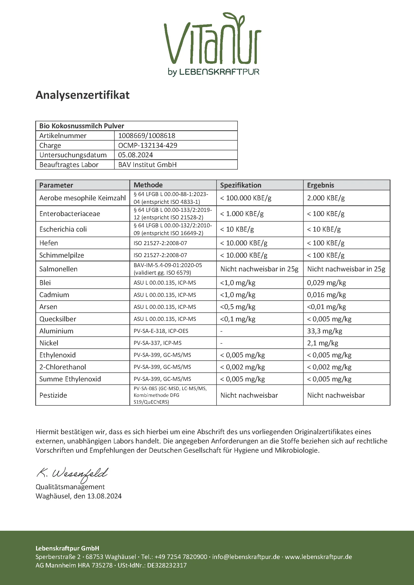 Bio Kokosnussmilch Pulver - Image 5