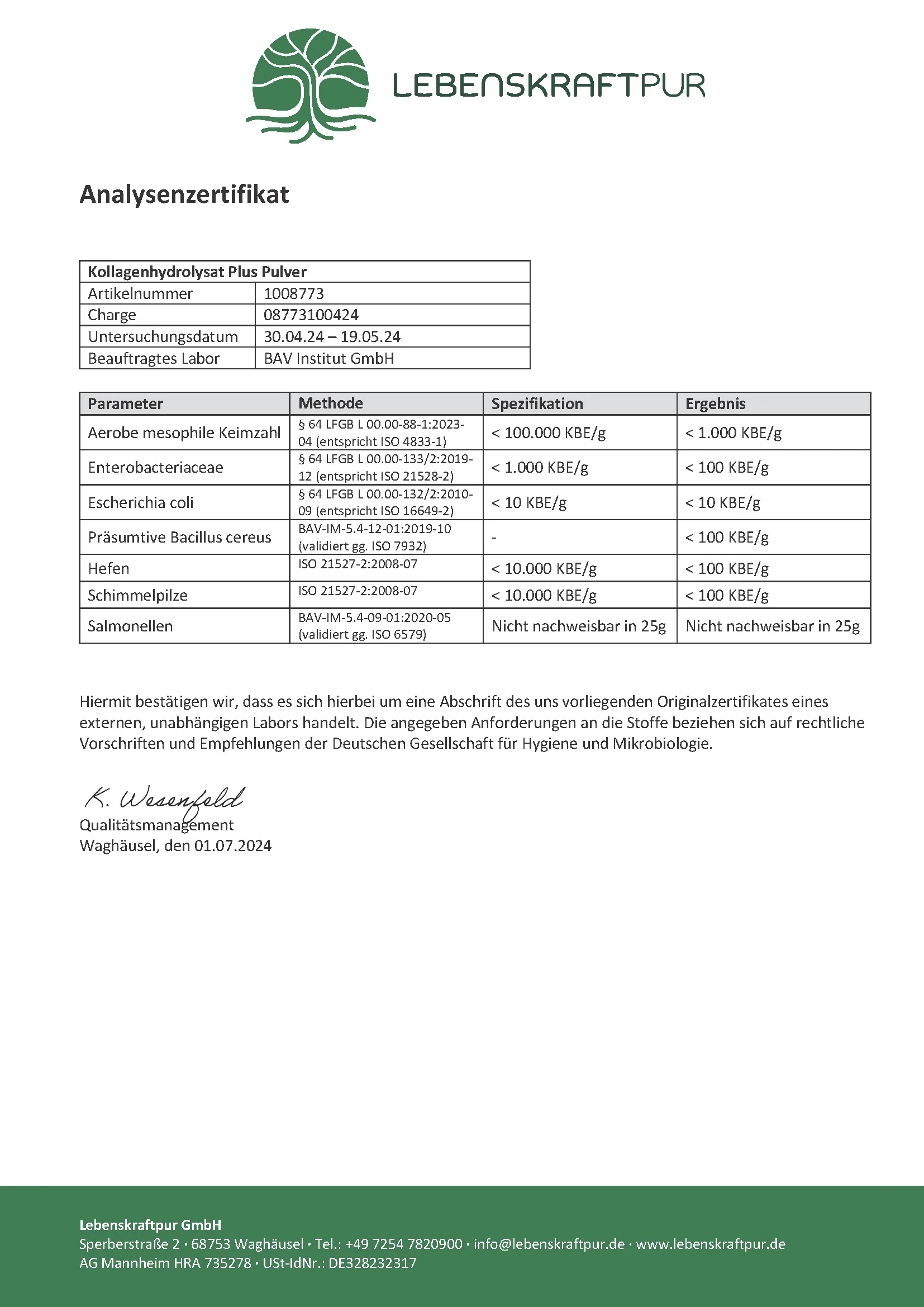Kollagenhydrolysat Plus Pulver - Image 5