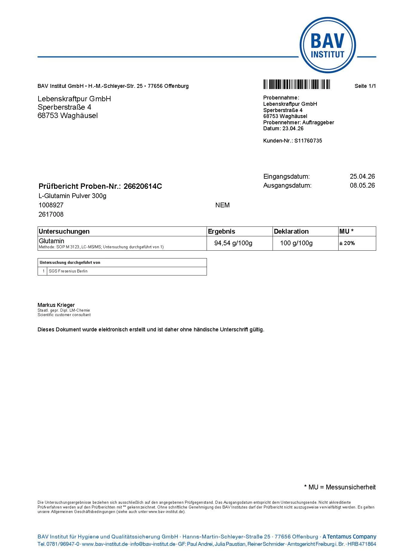 L-Glutamin Pulver - Image 5