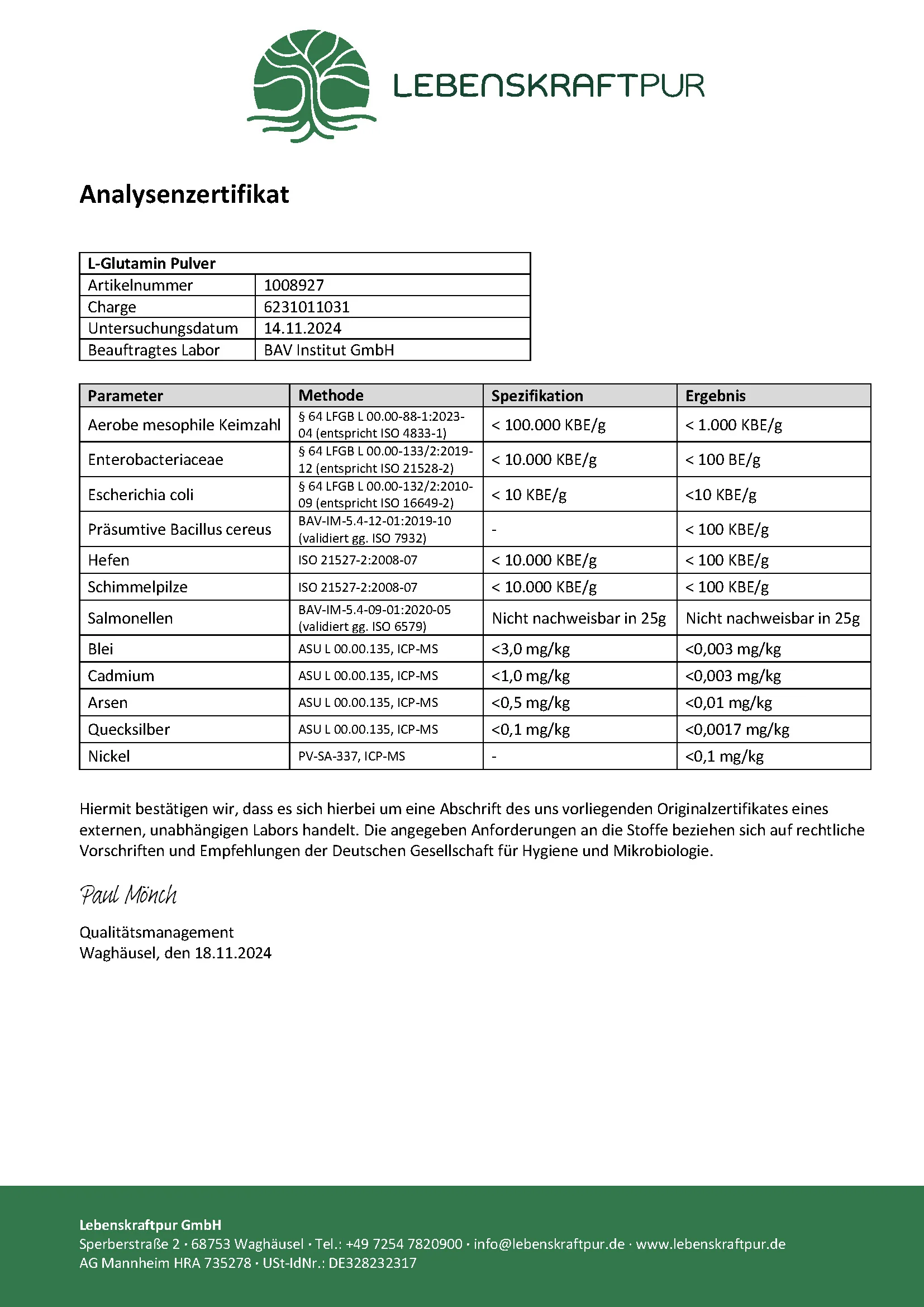 L-Glutamin Pulver - Image 6