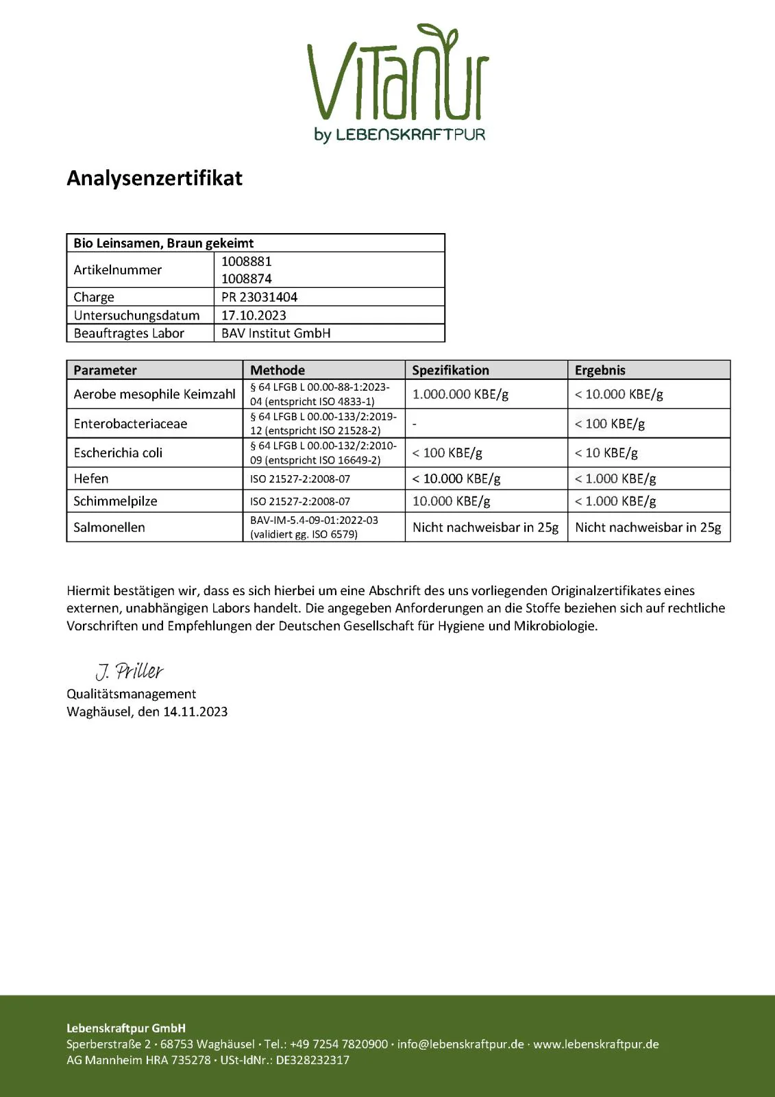 Bio Leinsamen Braun Gekeimt - Image 4