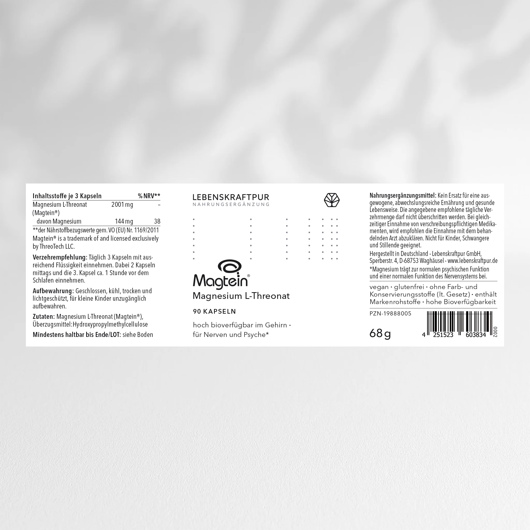 Magtein® Magnesium L-Threonat Kapseln - Image 2