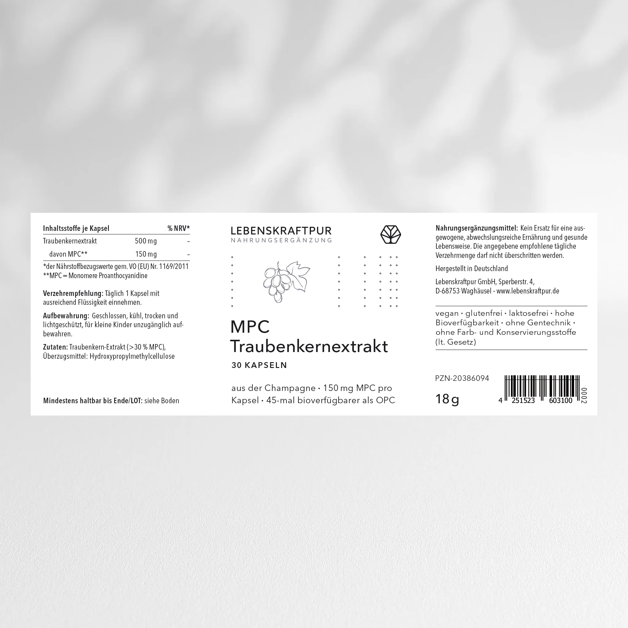 MPC Traubenkernextrakt Kapseln - Image 9