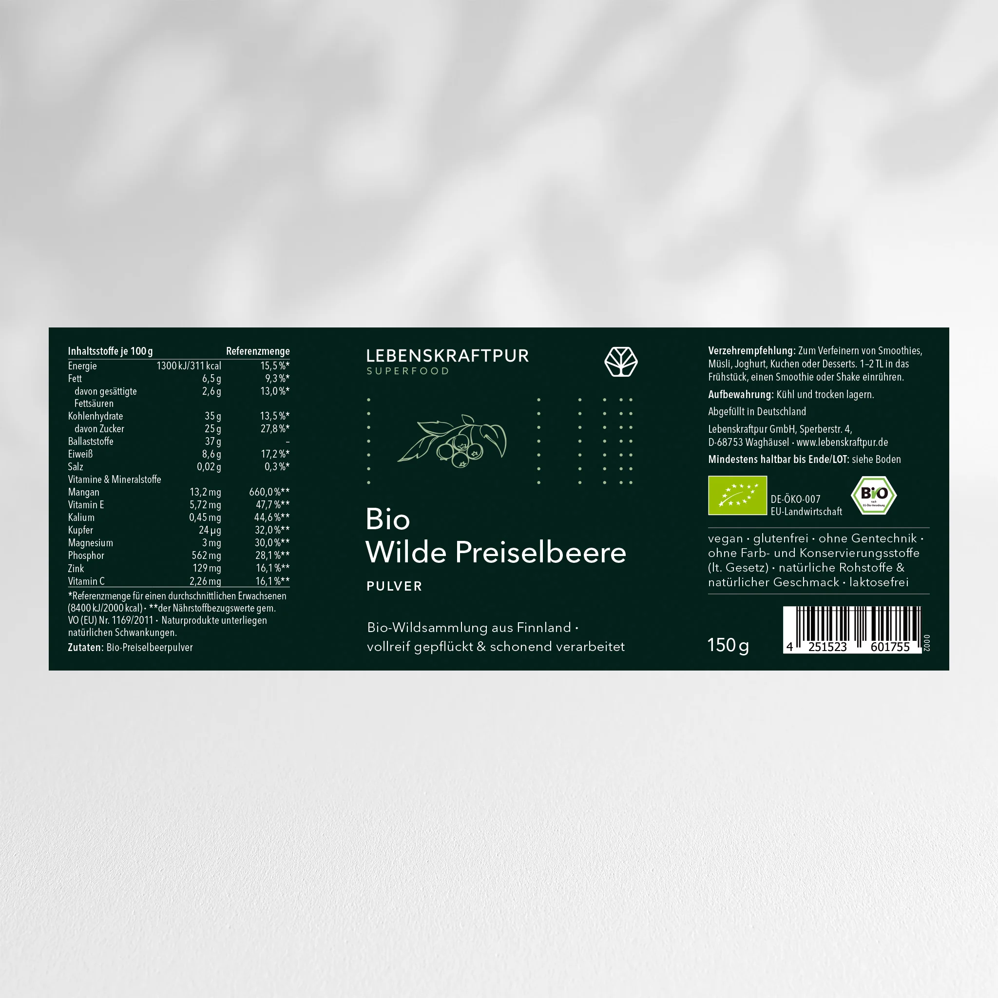 Bio Wilde Preiselbeere Pulver - Image 14