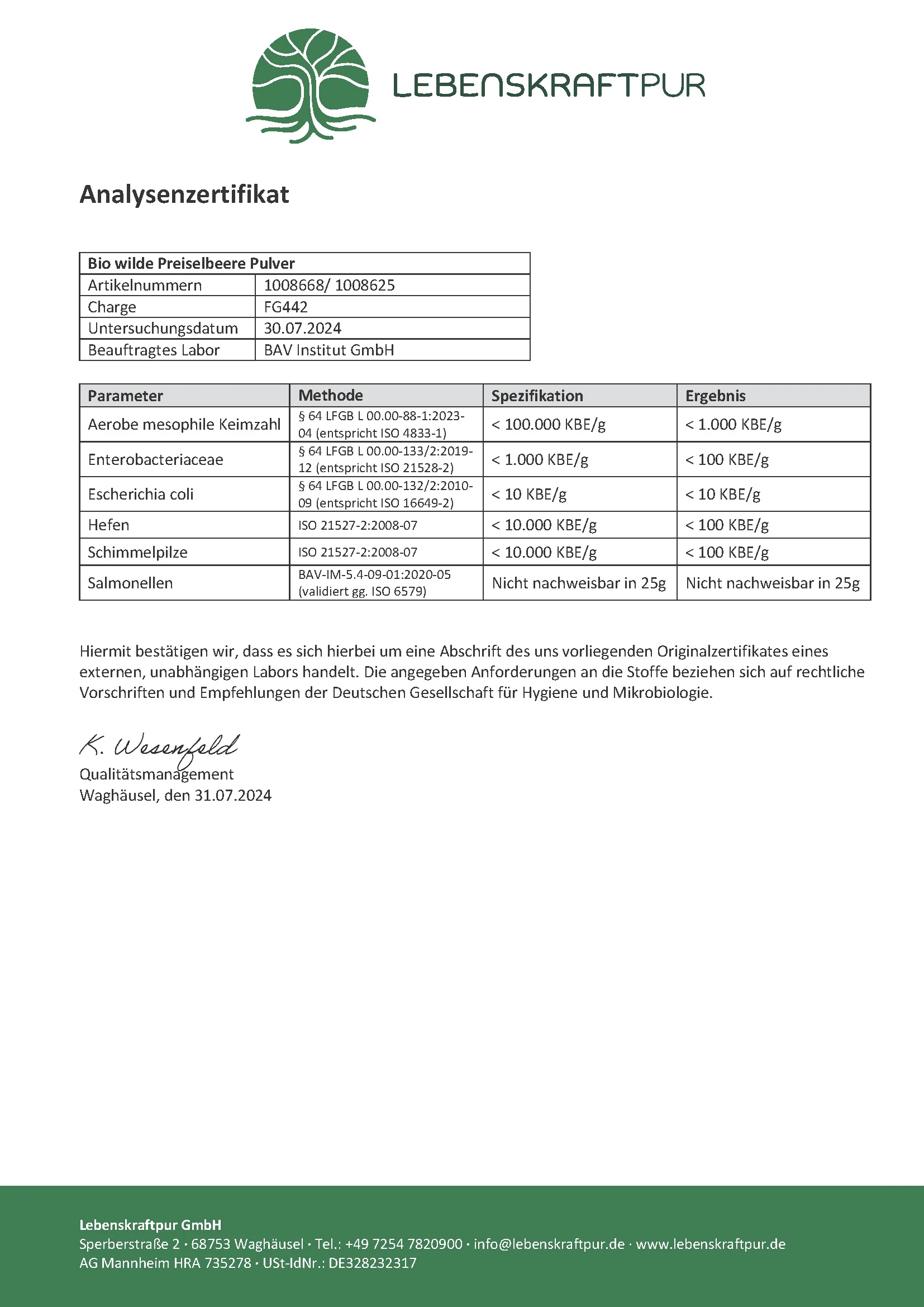 Bio Wilde Preiselbeere Pulver - Image 6