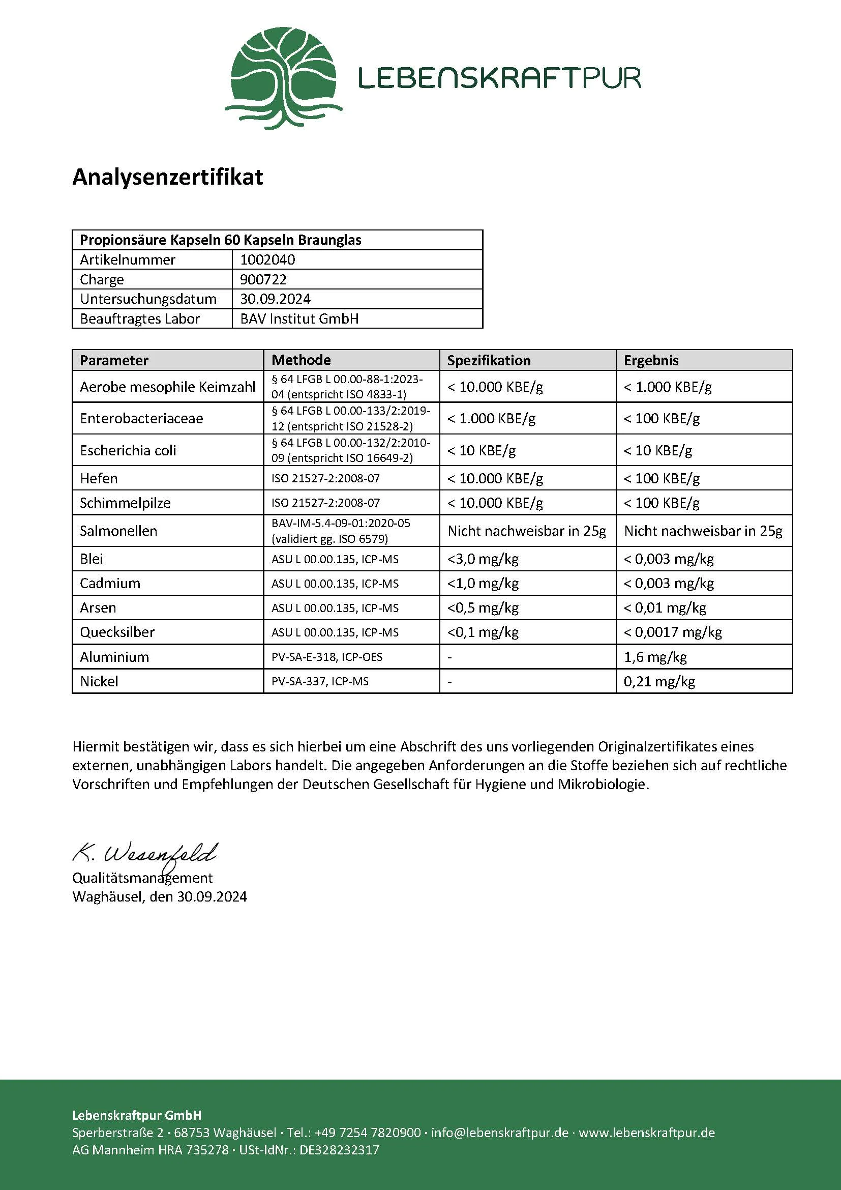 Propionsäure Kapseln - Image 4