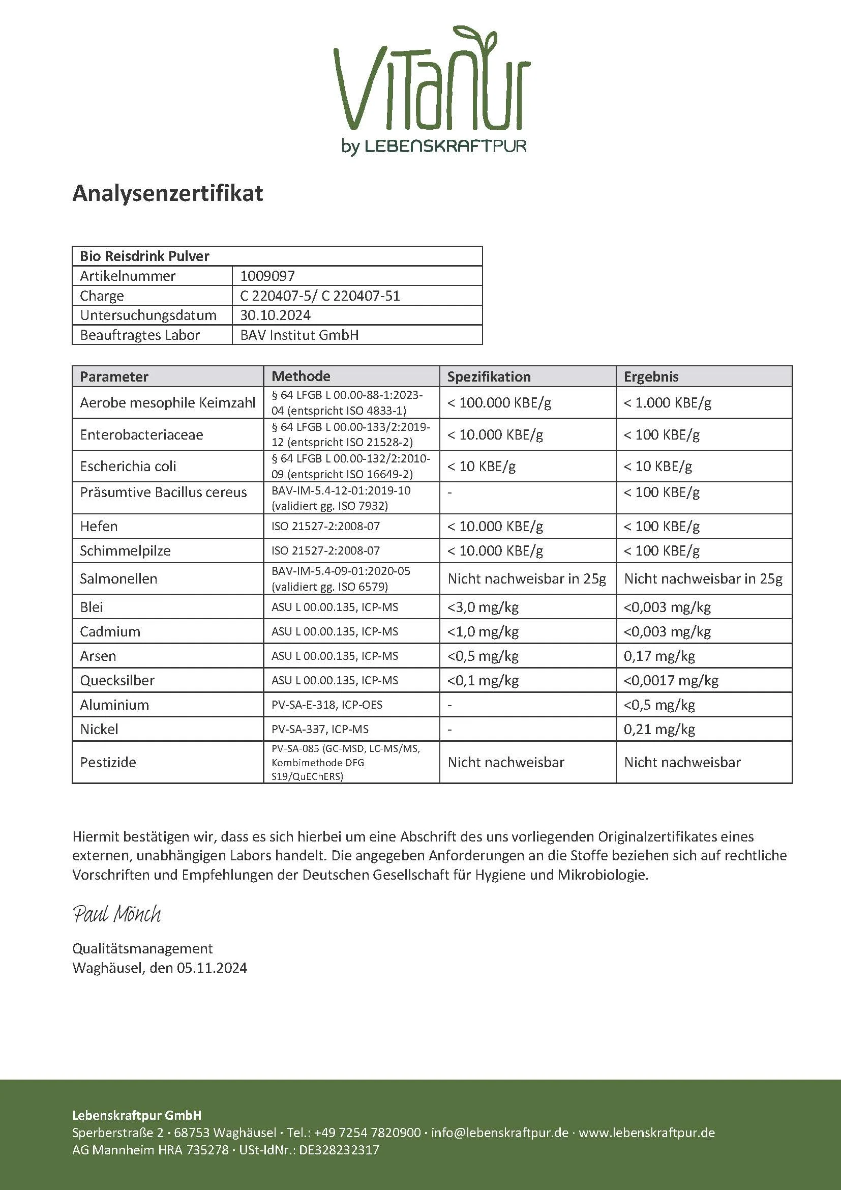 Bio Reisdrink Pulver - Image 4