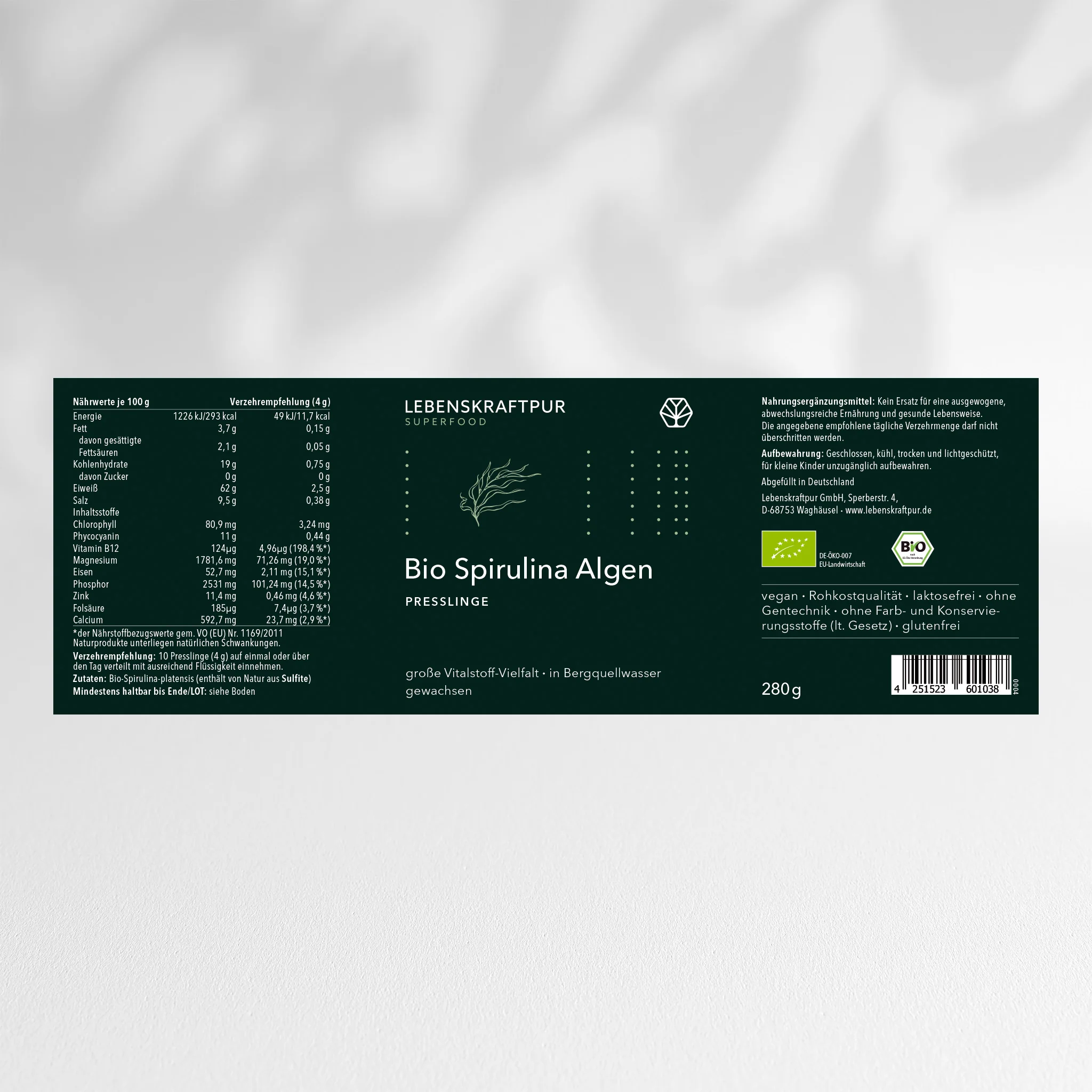 Bio Spirulina Algen Presslinge - Image 18
