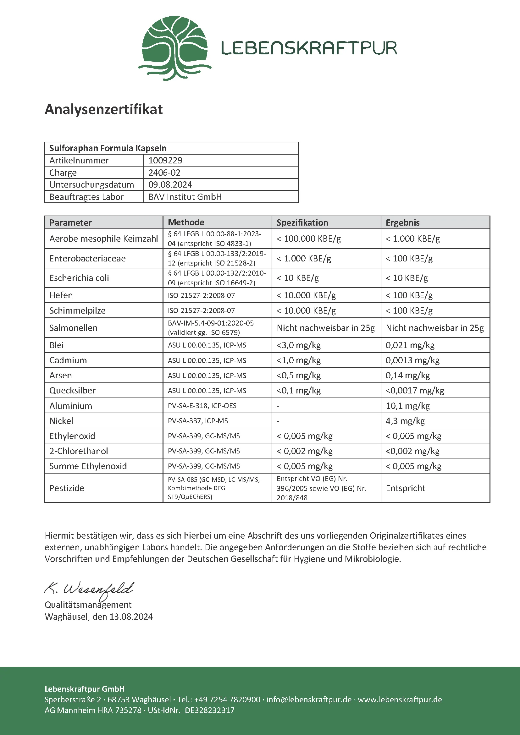 Sulforaphan Formula Kapseln - Image 4