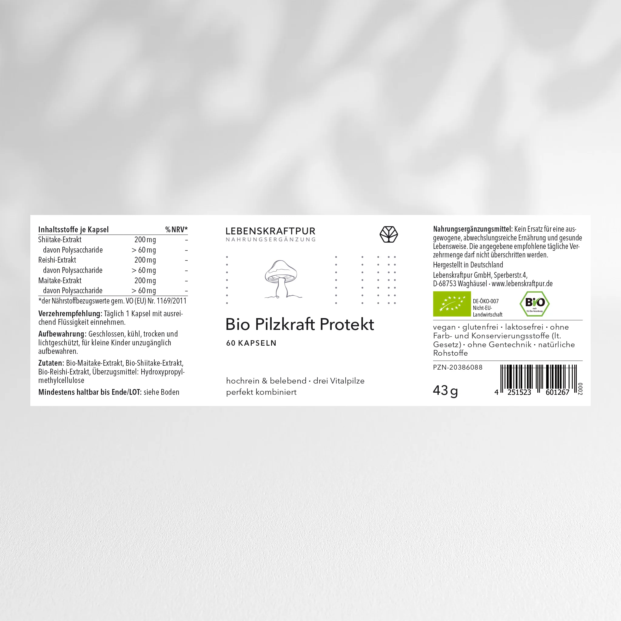 Bio Pilzkraft Protekt Kapseln - Image 12