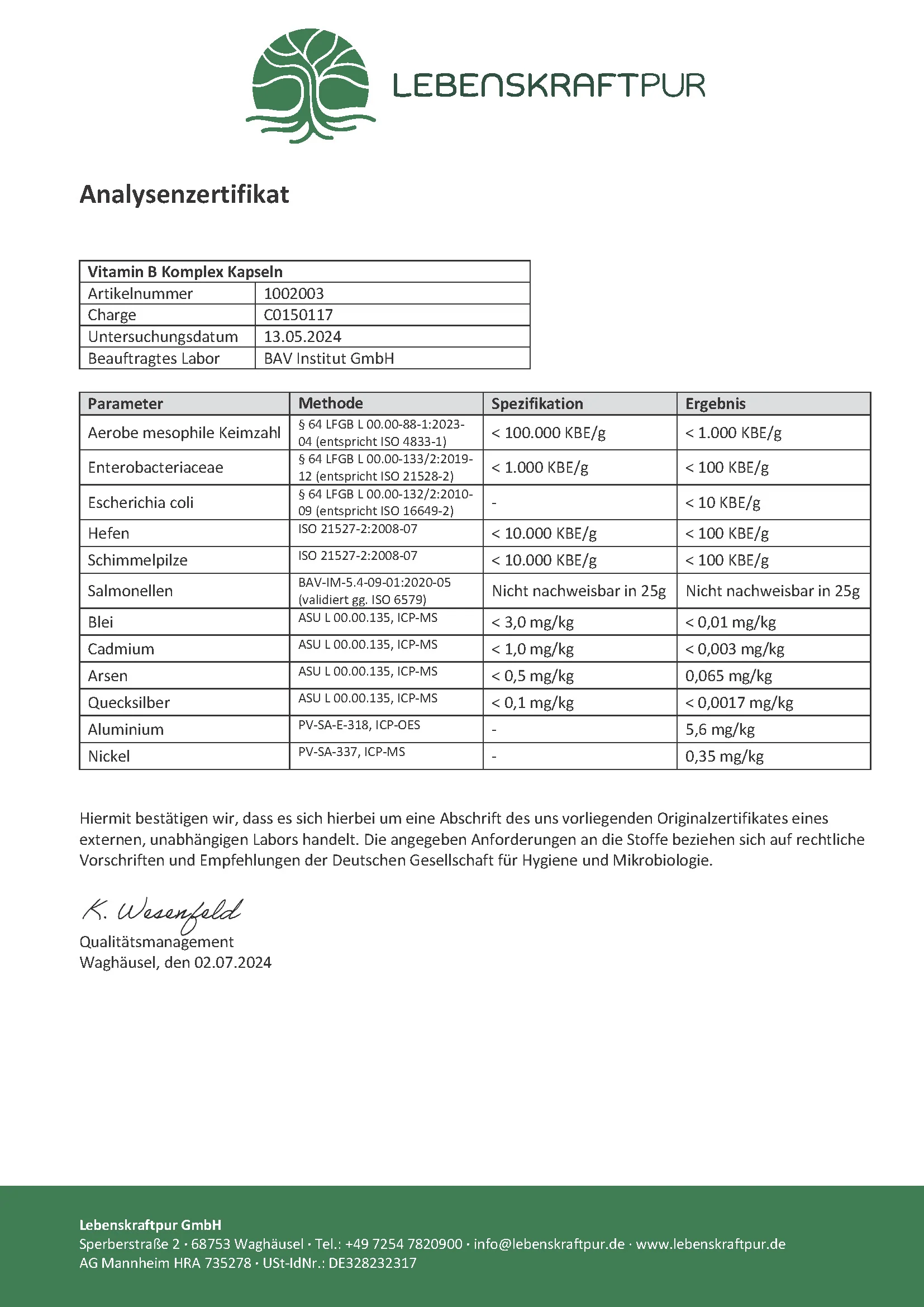 Vitamin B Komplex Kapseln - Image 4
