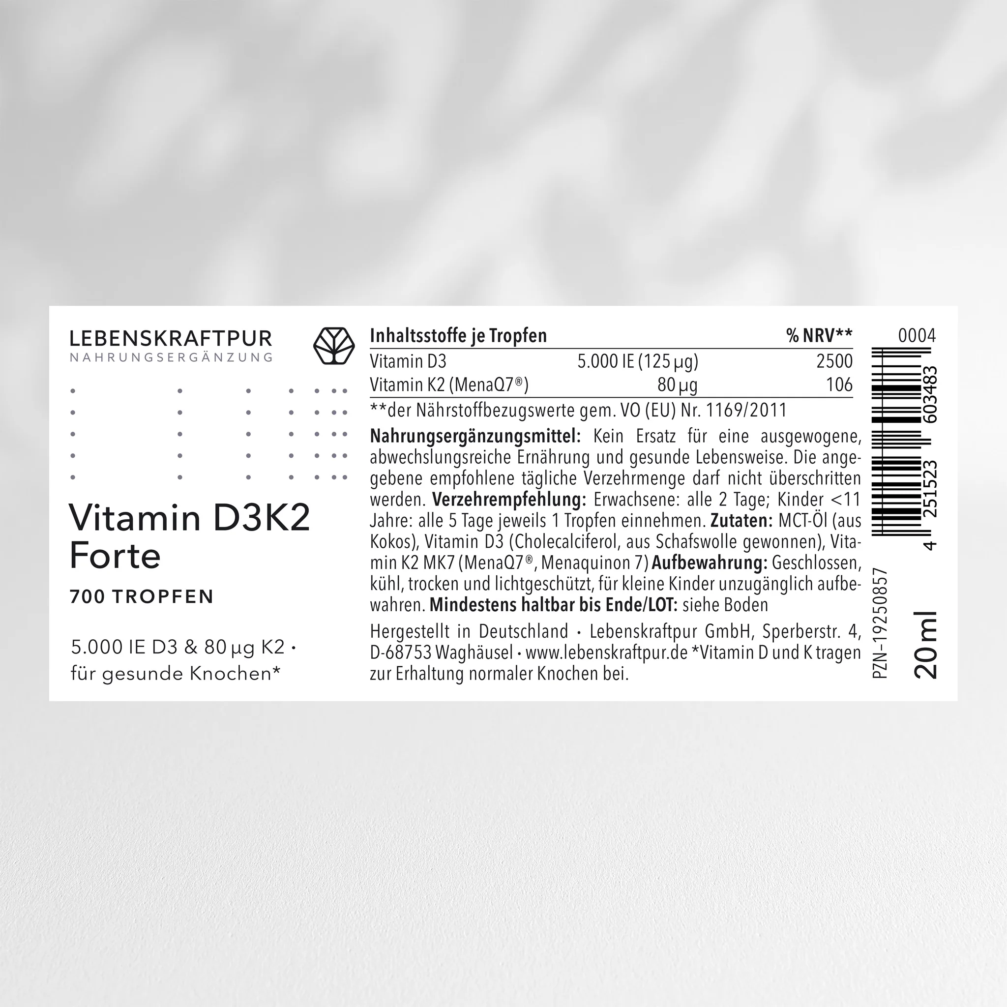 Vitamin D3K2 Forte Tropfen - Image 9