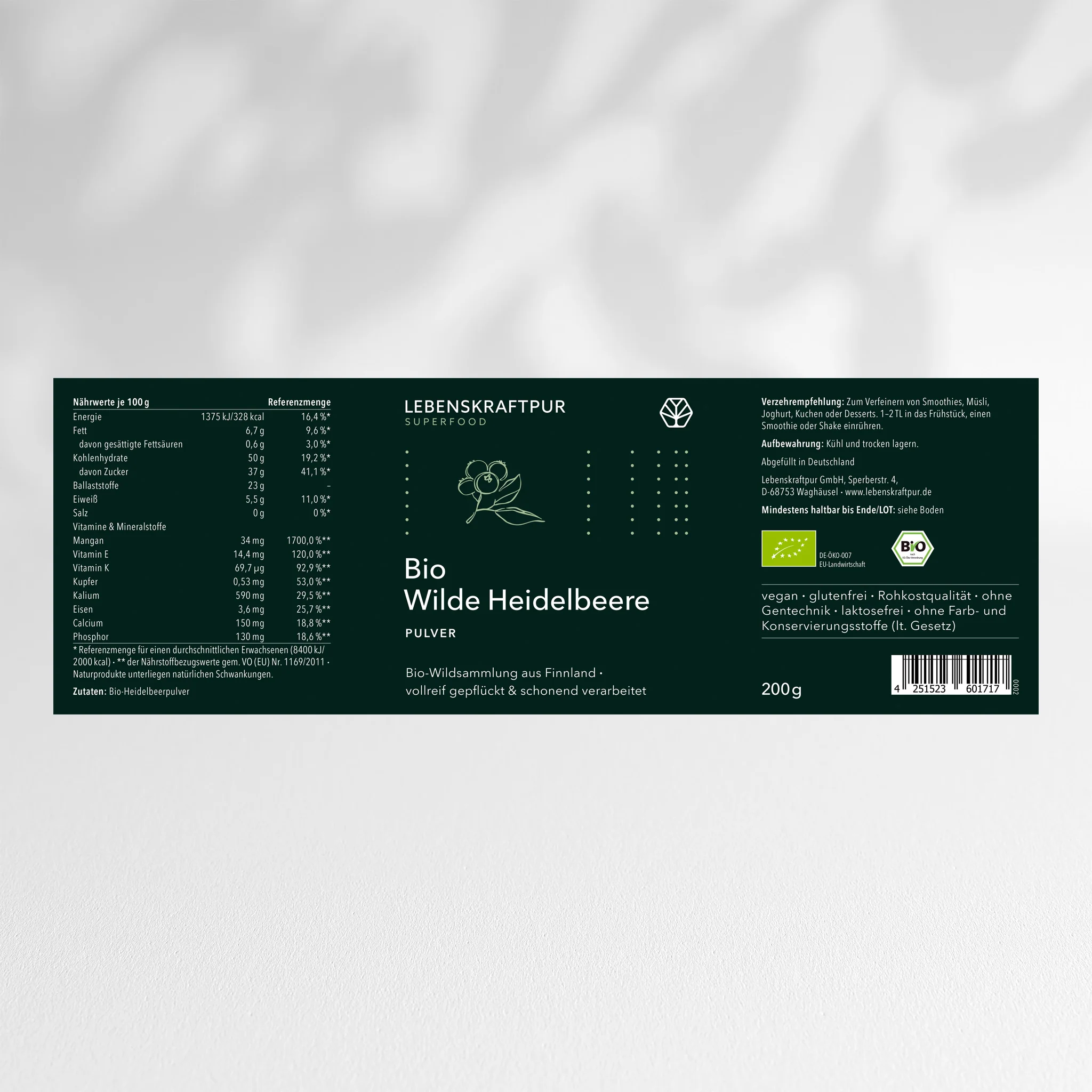 Bio Wilde Heidelbeere Pulver - Image 7