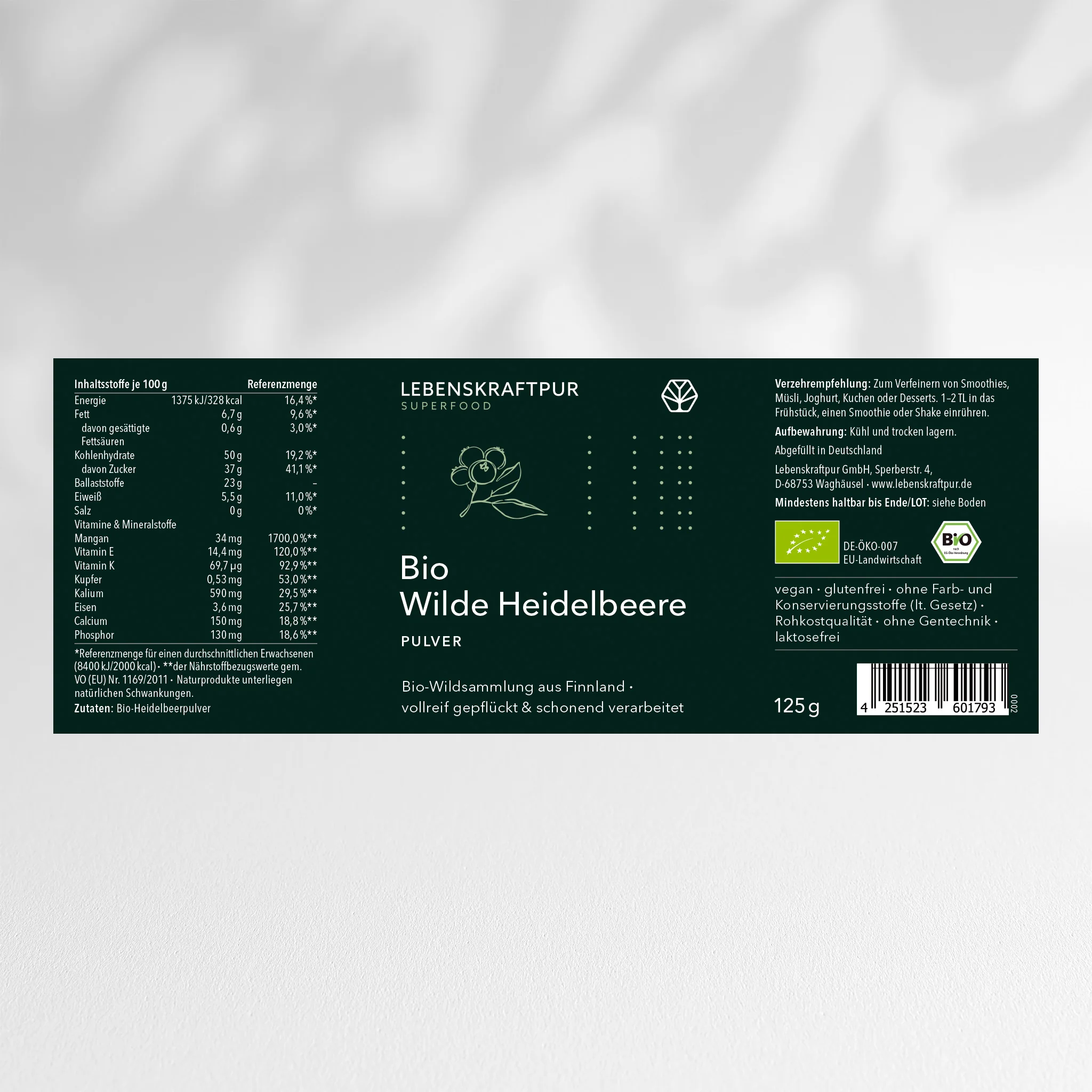 Bio Wilde Heidelbeere Pulver - Image 8