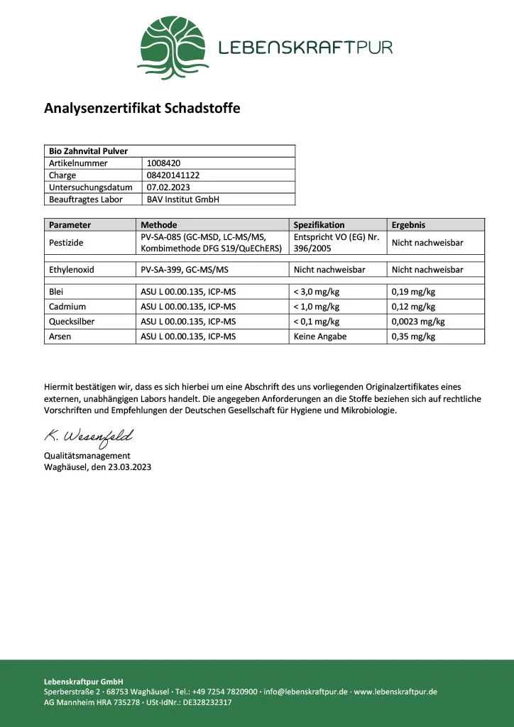 Bio Zahnvital Pulver - Image 4