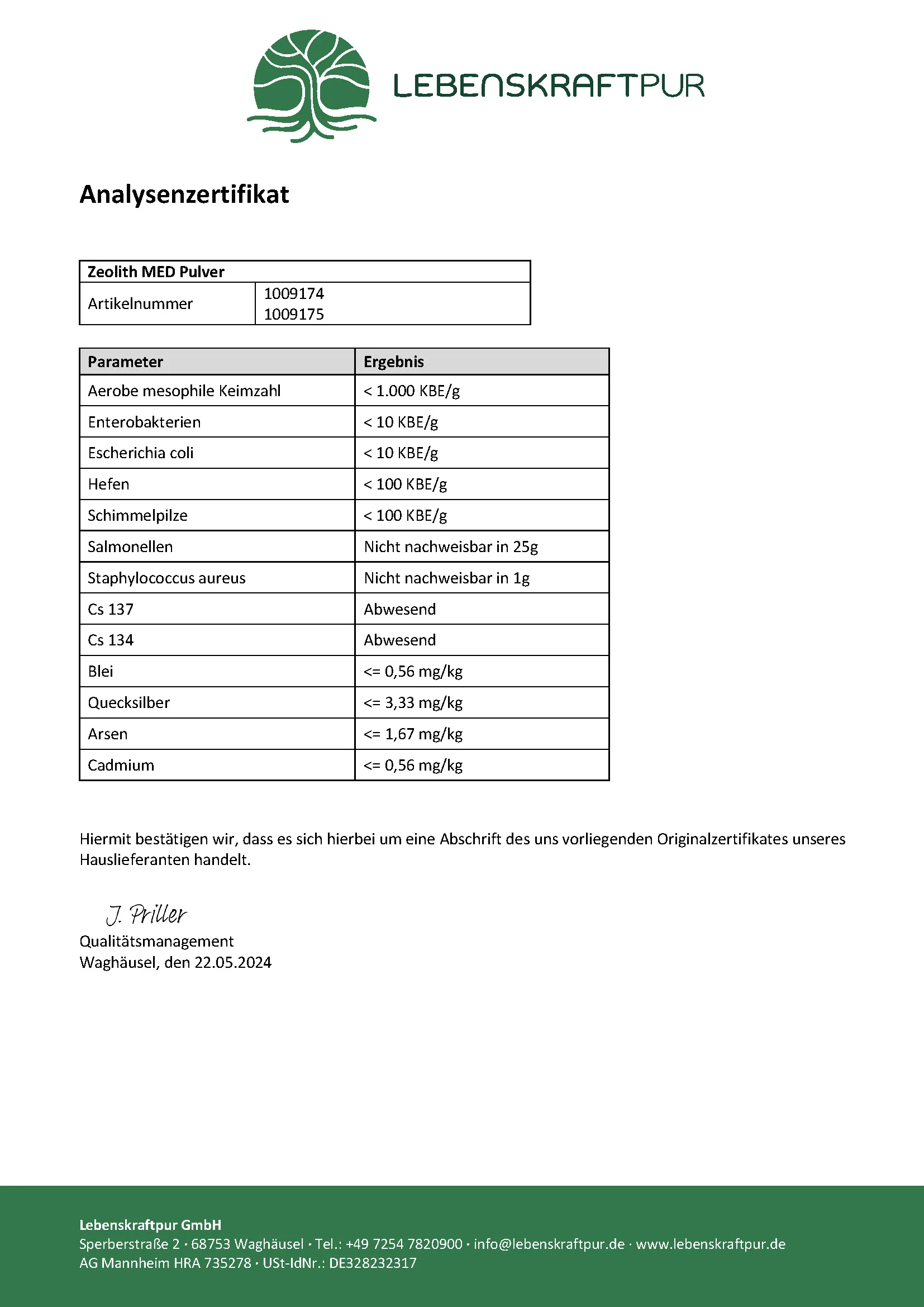 Zeolith MED Pulver - Image 2