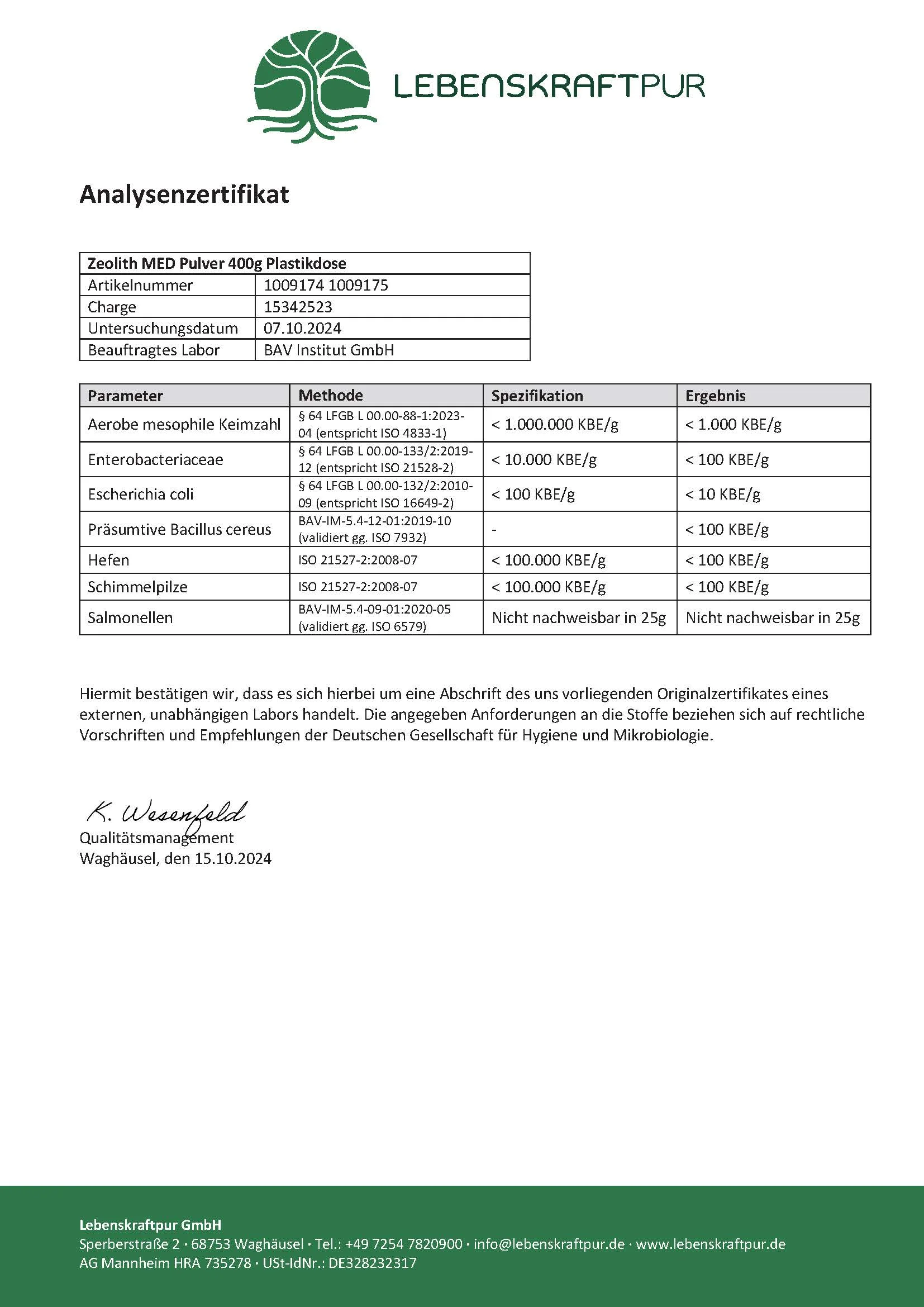 Zeolith MED Pulver - Image 3