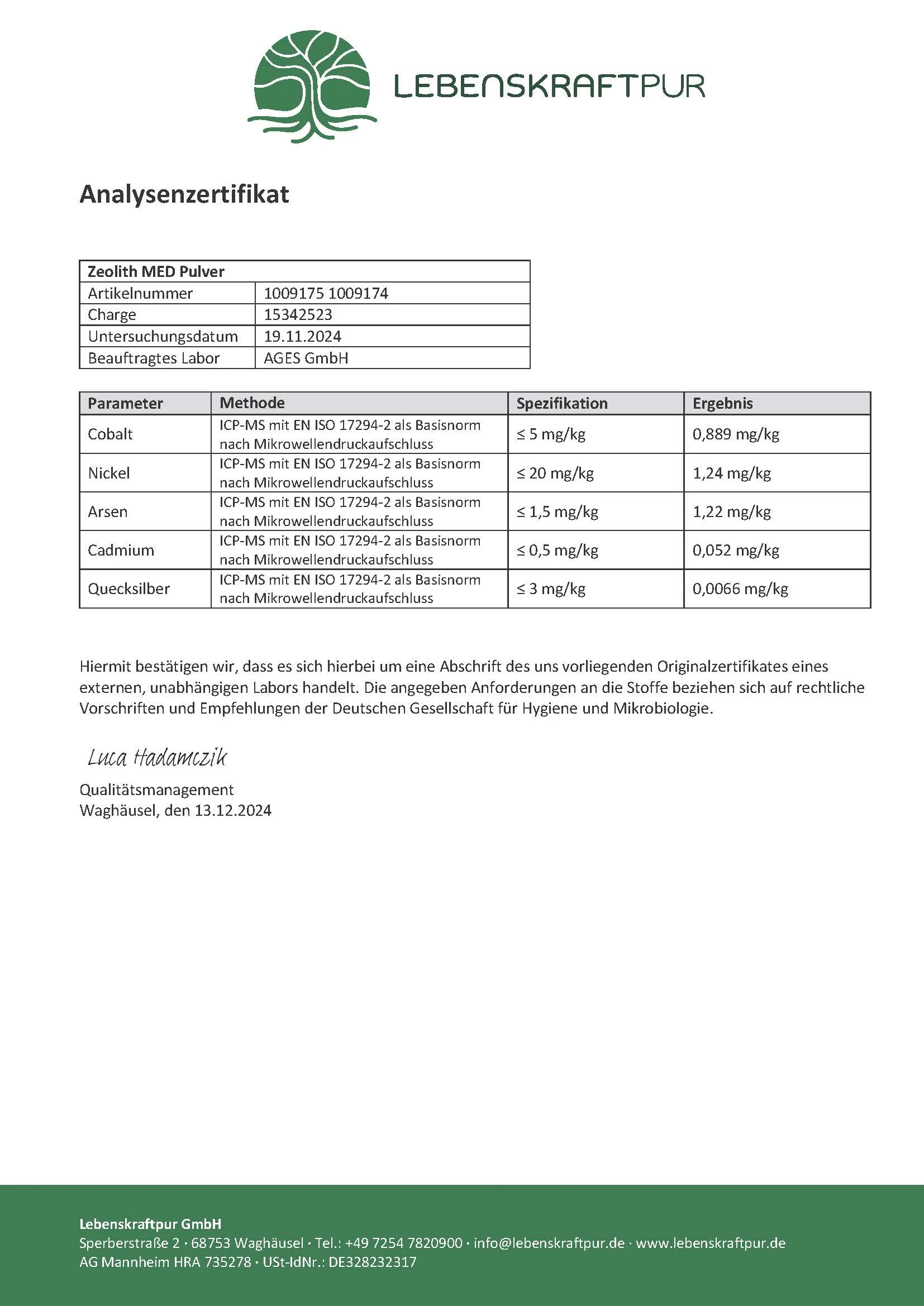 Zeolith MED Pulver - Image 5